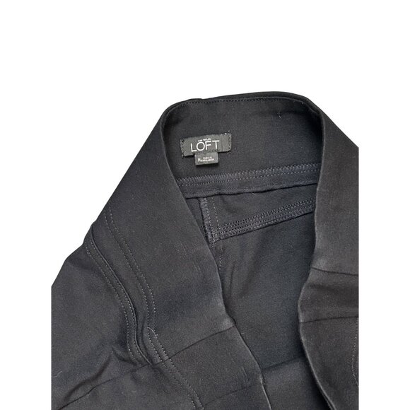 LOFT Womens Pull On Skinny Ponte Leggings Medium Black Sloanie Classic - Picture 3 of 4